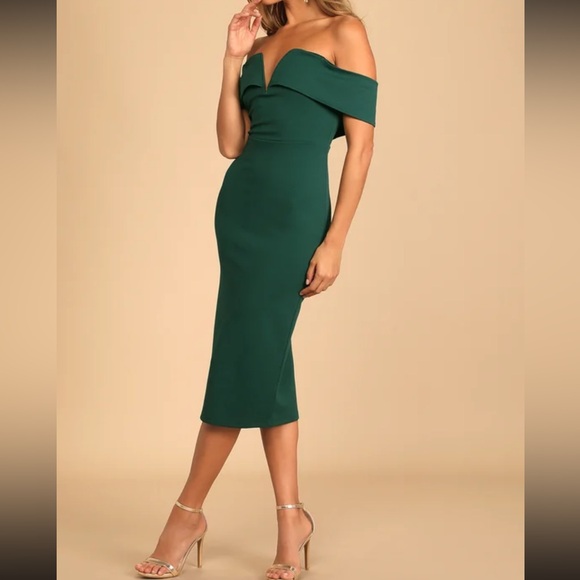 LULUS | Green my favorite dress - Picture 3 of 7